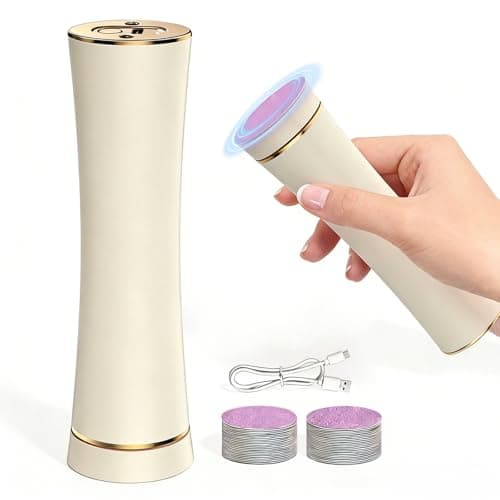 VISDOLL 2026 Upgrade Electric Foot Callus Remover, Ergonomic Foot File with 3 Speeds, Rechargeable, 20 Disposable Sandpaper Discs, Professional Pedicure Tool for Dead Skin & Calluses - Beige ﻿ - Image 1