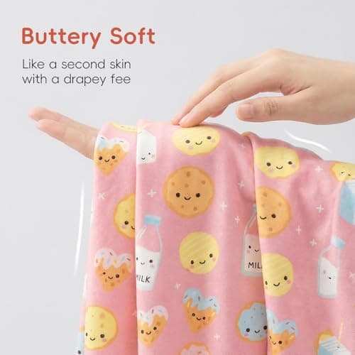 aqpa Pajamas for Baby Boys & Girls, 92% Viscose From Bamboo and 8% Spandex, Preemie & Newborn Sleepers, 2-Way Zipper PJs(Pink cookies 3-6M) - Thumbnail 5