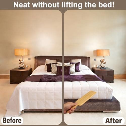 Isvo Mattress Lifter for Changing Sheets, Bed Sheet Tucker Tool, Mattress Lifting Wedge, Sheet Fasteners, Ergonomic Tucking Paddle for Easy Sheet Tucking, Alleviating Back Pain - Thumbnail 3