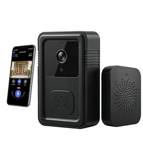 Video Doorbell Camera Wireless with Chime, Live View 2-Way Audio, Smart Ring Doorbell with HD Night Vision, Rechargeable Battery-Powered, 2.4GHz Wi-Fi Support, Cloud Storage, Advanced Home Security. - Image 1