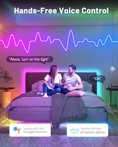 Neon Rope Lights, 16.4ft Smart RGB+IC LED Strip Lights with App & Remote Control, IP67 Waterproof Flexible Neon String Lights for Bedroom, Music Sync, DIY Multiple Modes for Wall Gaming Christmas Home - Thumbnail 6