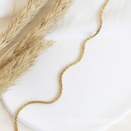 BAYLAY Gold Chain for Women - 18K Gold Plated Chain Necklace Woman Dainty Gold Necklace for Women Gold Jewelry Gifts Size 26 inch - Thumbnail 6