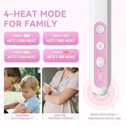 Berrcom Insect Bite Relief Device, Chemical-Free Bug Bite Healer for Mosquito Bites, Heat Itch Relief Tool for Swelling & Itching, Rechargeable & Portable - Thumbnail 2