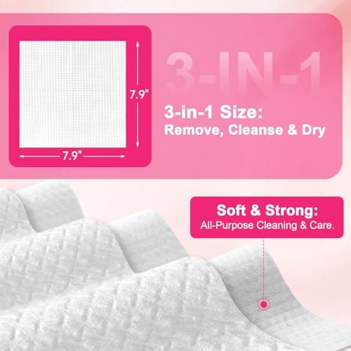 FACEMADE 480 Count (4 Packs) Disposable Face Towels, 100% USDA Biobased Face Towelettes Disposable, Ultra-Soft Facial Towels for Sensitive Skin, Perfect for Cleaning and Makeup Remover - Thumbnail 6