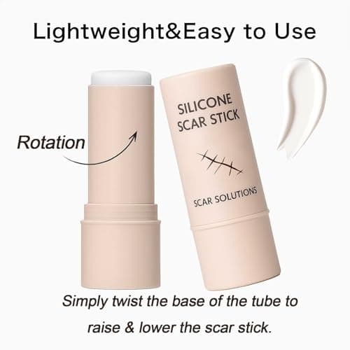 60% Silicone Scar Stick, Skin Scar Solutions for Face and Body, Stick Applicator Manual Massage, with Centella Asiatica Extracts and Vitamin E, Soothing & Gentle for All Skin Scar Types - Thumbnail 3