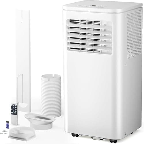Antarctic Star 8000 BTU Portable Air Conditioner, Portable AC Unit with 4-in-1 Cooling, Dehumidifier & Fan, 24H Timer, Remote Control, Quiet Air Conditioner for Room up to 350 Sq.Ft, Easy Install - Image 1