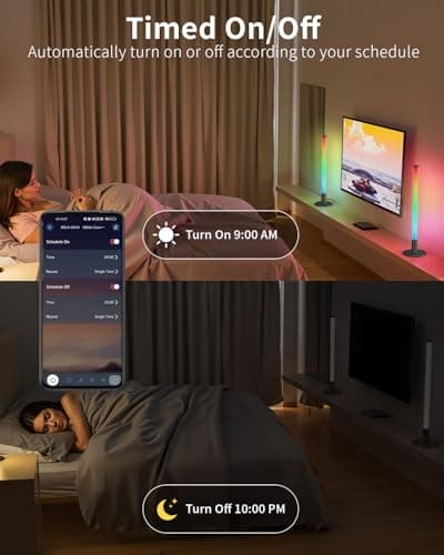FRIDEKO HOME RGB Light Bars, Smart Led Desk Light Bar for Room, TV Backlight with App & Remote Control, Ambient Lighting with Music Syncing for Gaming Desk Decor Accessories - Thumbnail 6