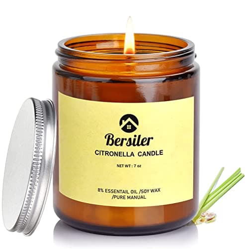 Aromatherapy Candles, Scented Candles, 7 OZ Lemongrass Citronella Candles, Stress Relief and Relax for Home & Bedroom Gift for Women Birthday Christmas, Soy Wax Candle - Thumbnail 2