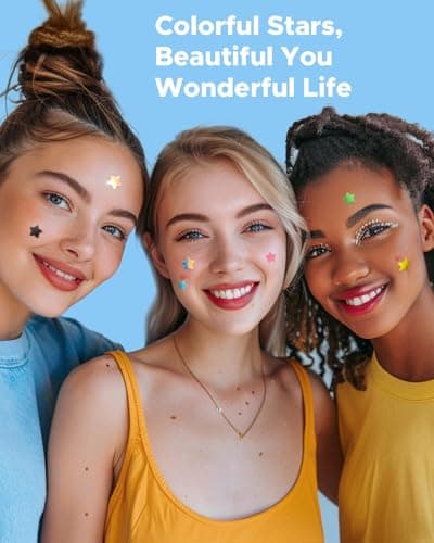 LitBear Acne Patch Pimple Patch, 6 Colors 240 Dots Star Pimple Patches with Tea Tree Oil & Centella Oil, Hydrocolloid Acne Pimple Patches for Face Cute Zit Patches Pimple Stickers Acne Dots - Thumbnail 4