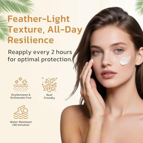 FIUMOT Gentle SPF 40 Daily Face Sunscreen, Broad Spectrum UVA/UVB Protection, Hydrating Facial & Body Sunscreen with Fermented Rice Water & Prebiotics, Non-Greasy for All Skin Types - Thumbnail 4