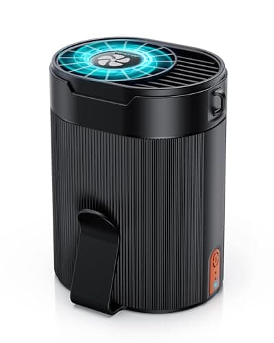 TEJINO Portable Fan, Personal Rechargeable Mini Waist Fan, 3000 mAh Battery Operated, Max 24H Working Time, 4 Speeds Clip Belt fan for Outdoor, Indoor, Jobsite, Traveling, Gifts for Men - Black - Image 1