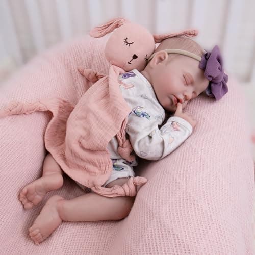 Milidool Reborn Baby Dolls, 20Inch Cute Soft Vinyl Realistic Newborn Baby Doll Poseable Lifelike Real Life Baby Dolls with Accessories for 3+ Year Old Girls Gifts, Pretend Play, Collection - Thumbnail 5