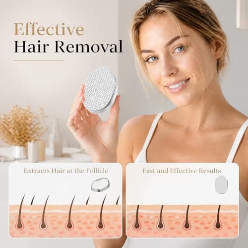 Aurorcness Crystal Hair Remover for Women Men, Hair Removal Device with 5th Nano Crystal Tech, Painless Exfoliation Epilators Reusable Epilator Device, Magic Hair Eraser for Whole Body Use - Thumbnail 5