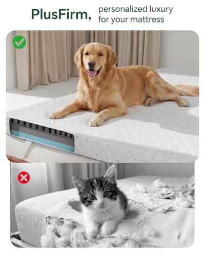Qocismile Twin Mattress Topper,Gel Memory Foam Mattress Topper 3 inch Twin Size Bed Topper,Firm Mattress Pad,Bamboo Rayon Cover Removable & Washable,Non-Slip Double Zipper,Elastic Straps Fits 21" - Thumbnail 6