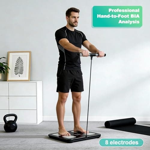 PGID Smart Scale for Body Weight,8-Electrode Digital Bathroom Scale for Weight Fat BMI Muscle Mass Full Body Composition Analyzer 28 Measurements Accurate Weighing Machine Syncs w App for 24 Users - Thumbnail 4