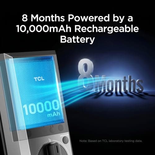 TCL Smart Lock D2 Pro, Palm Vein Keyless Entry Deadbolt, Wi-Fi Keypad Door Lock, Built-in Doorbell, 8-Month Battery, App & Voice Control, Works with Alexa & Google Home, Easy Install for Front Door - Thumbnail 5
