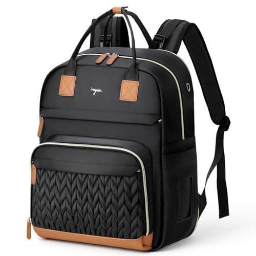 Tonyeee Diaper Bag Backpack - Extra Large Diaper Backpack for 2 Kids Twin, Travel Baby Bags for Mom Dad 25-37L Expandable with Changing Pad, Quilted Pure Black