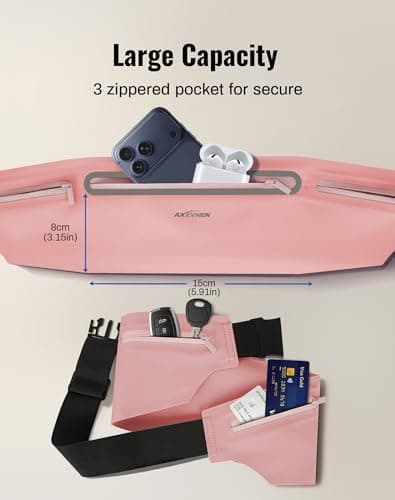 Running Belt for Women & Men-Ultra Light Slim Running Belts - Thumbnail 3