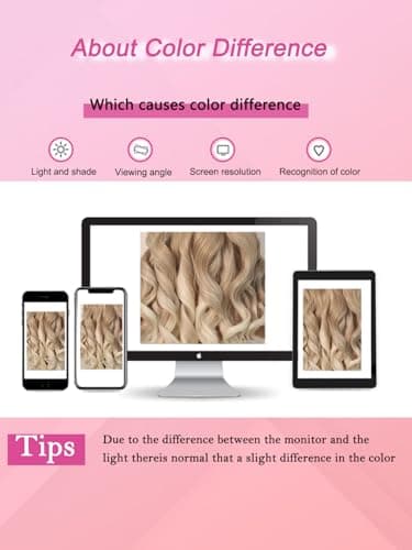 Barbique Highlight Blonde Synthetic Lace Front Wig for Women, Ombre Blonde Synthetic Wig 13x6 Hd Lace Front 26 Inch Long Wavy Heat Resistant Fiber Deep Parting, with Baby Hair Natural Hairline - Thumbnail 6