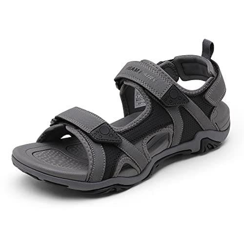 DREAM PAIRS Men's Sandals Hiking Water Beach Sport Outdoor Athletic Arch Support Summer Sandals,Size 14,Grey,SDSA228M - Image 1