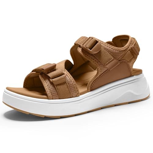 Vilanva Women's platform sandals Brown Size 9 - Image 1