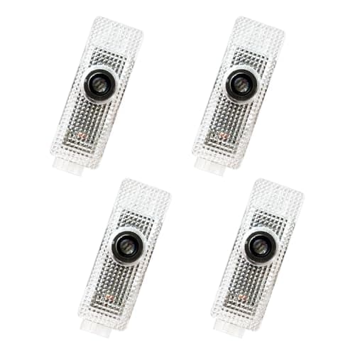 2026 New Lzmytsdklo 4 Pcs 4K HD Never Fade Laser Projection Lights Featuring Glass Lenses, Puddle Lights, Compatible with 1/2/3/4/5/6/7/X1/X2/X3/X4/X5/X6/X7/M/Z/GT M with Letter