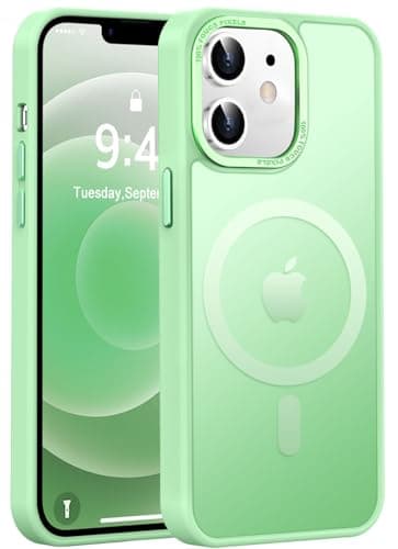 Newfuture Designed for iPhone 12 Case/iPhone 12 Pro Case with Magnetic [13 FT Military Drop Protection] [Compatible with Magsafe] Translucent Shockproof with Anti-Fingerprint Phone Case, Matcha Green - Image 1
