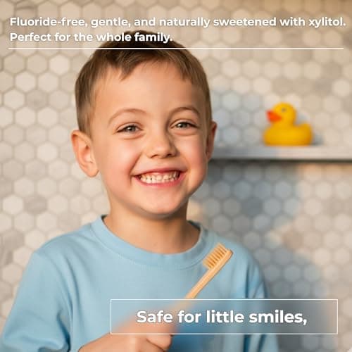 Tidalove Cool Mint Fluoride-Free Toothpaste Tablets with Nano Hydroxyapatite | Natural Whitening, Enamel Strengthening, Plastic-Free & Travel-Friendly (1 Month Refill) 62 Tablets - Thumbnail 6