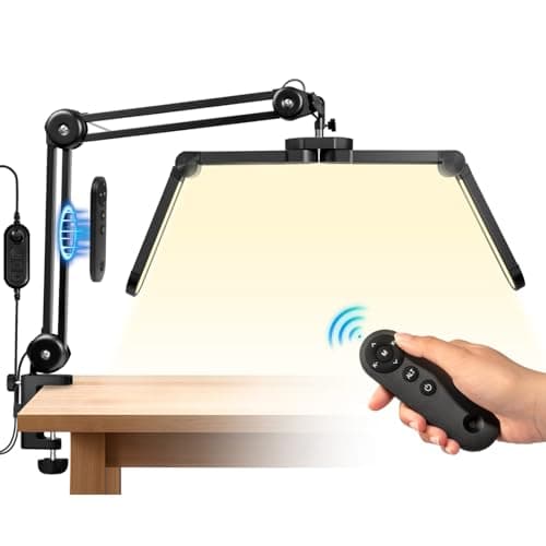 AOXDWGE Half Moon Light, 34.65" 36W Foldable Light for Nail Desk LED Lamp for Nail Tech, 3000K-6000K Stepless Dimmable Esthetician Light for Nail, Salon, Tattoo - Image 1