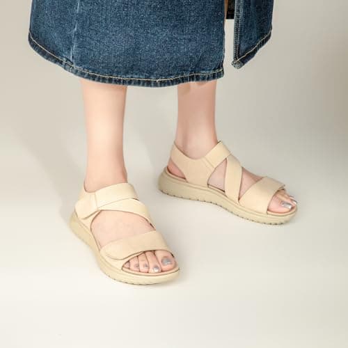 Tilocow Women Sandals Orthotic Comfortable Walking Sandals Summer Lightweight Athletic Outdoor Ankle Strap Shoes - Thumbnail 2