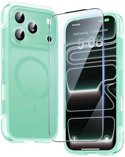 Gadged GPro Air for iPhone 17 Pro Max Case with Screen Protector, [Full Camera Protection] Fit for MagSafe, Mil-Grade Drop Tested, Shockproof Matte Cover for iPhone 17 Pro Max Phone Case 6.9'' Cyan - Image 1