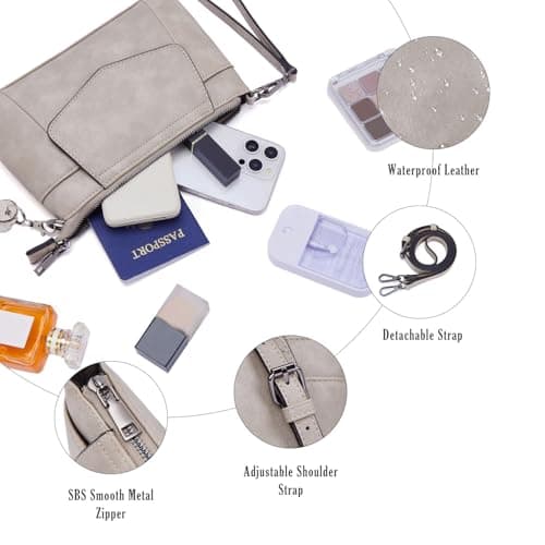 Switrock Small Crossbody Bags for Women, Cell Phone Bag Mini Over Shoulder Handbag Wallet Purse with Card Slots - Thumbnail 5
