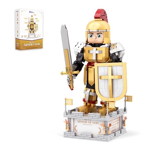 Little Nehemiah Armor of God Christian Building Blocks 1080pcs Bible Building Set for Kids 8+ Educational Religious STEM Toy Faith-Based Gifts - Image 1