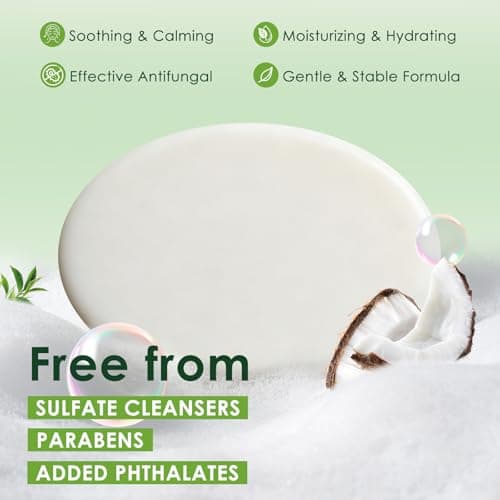 Oiangna Antifungal Soap, Tea Tree Antifungal Soap Bar for Back Acne, Athlete's Foot, Tinea, Ringworm, Jock Itch, Face & Body Wash Soothing Care for Men And Women, Relief of Itch - Thumbnail 4