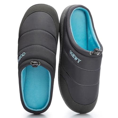 GOEWY Two-Tone Mens Slippers,Indoor and Outdoor House Shoes with Memory Foam,Anti-Slip Bedroom Slippers as Gifts for Mens Him Dad Husband boyfriend - Image 1