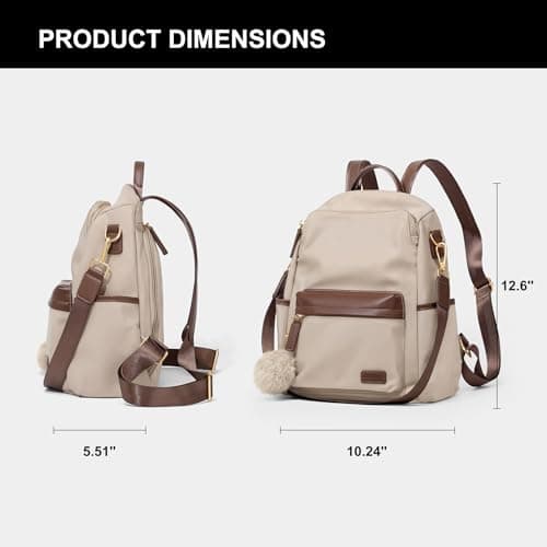 CinvaiKrose Large Capacity Backpack, Water-Resistant, 3-Way Convertible, Anti-Theft Pocket, Work Travel Laptop Bag - Thumbnail 4