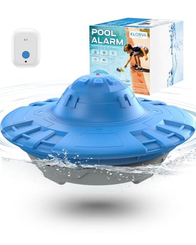 Pool Alarm for Inground & Above Ground Pools,Adjustable Sensitivity Water Detection Alarms Covers 20x40ft,85dB+ Safety Alert for Kids,Pets & Accidental Entry,Weatherproof UV&Corrosion Resistant BU&GR - Image 1