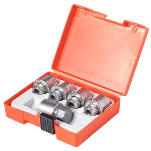 Farad AG5/E Galvanized Silver Lug Nut Wheel-Locks Kit Suitable for Land Rover Range Rover (M14 X 1.5 Thread Size) - Set of 4 Lug Nuts + 1 Key - Thumbnail 4