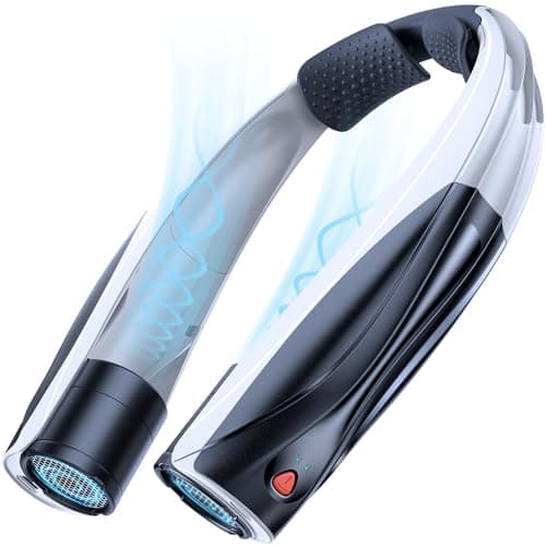 Vexolta Portable Neck Fan - 6000mAh Battery Hands Free Personal Fan, 6 Speed Adjustable, Rechargeable & Wearable, Gift for Women Men, Office, Travel, Sports - Image 1