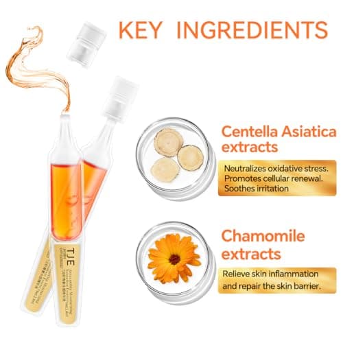 Astaxanthin Serum Ampoules for Face, 0.05 Fl Oz x 28, Hyaluronic Acid and Niacinamide Hydrating Facial Serum, Brightening Anti Aging Skincare for Dry Dull Skin - Thumbnail 6