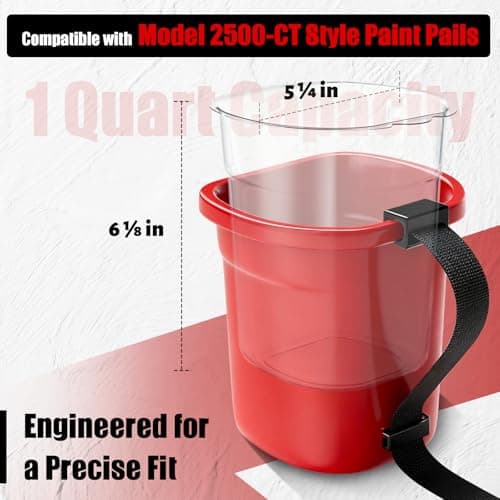 HIUMTREE 48 Pcs Paint Pail Liners, Paint Bucket Liners for Paint Cups, Holds Up to a Quart of Paint or Stain, Use Solo or with a Bucket (Compatible with Model 2500-CT Style Paint Pails) - Thumbnail 4