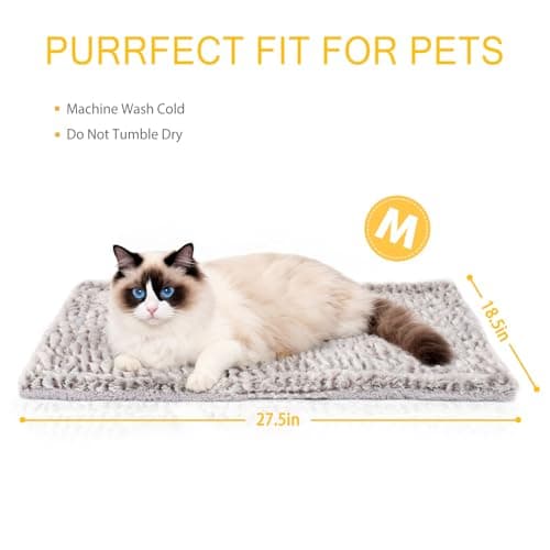 Self Heating Cat Pad Self Warming Bed 27.5" x 18.5" Thermal Heated Cat Mat Extra Warm Pet Mat for Outdoor and Indoor Large Kittens Small Puppy Pets - Thumbnail 5