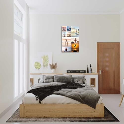 ZHIYYHAO Collage Canvas Prints with Your Photos Framed Personalized Multi Pictures Canvas Wall Art for Living Room Bedroom Study room Home Decor (CF-8,18.00L X12.00W'') - Thumbnail 3