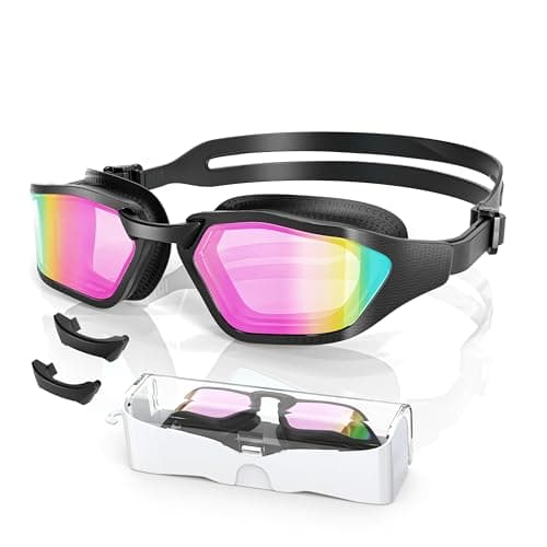 Greatever Sleek Swim Goggles Unisex-Adult, UV400 Protection Swimming Goggles, HD Wide View Goggles, Anti Fog No Leakage - Image 1