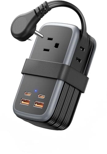 NTONPOWER GAN Ultra 65W USB Fast Charging Station, 7 in 1 Travel Power Strip with 3 Outlets 4 USB (2 USB C), Extension Cord 4ft, Travel Essentials, Cruise Power Strip Compatible with MacBook, iPhone - Image 1