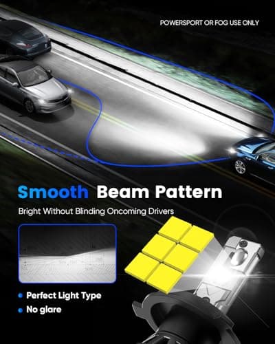 NOVSIGHT H4/HB2/9003 Bulbs Upgraded, 400% Brightness H4 Fog Bulbs, Quick Installation HB2/9003, Pack of 2 - Thumbnail 4