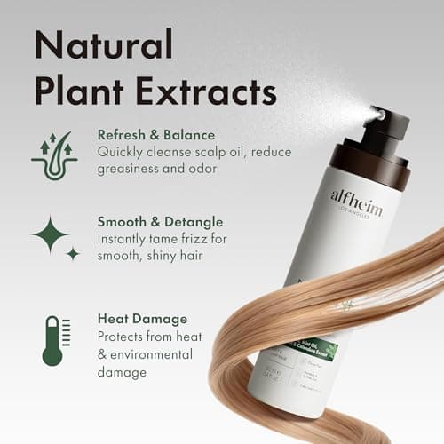 ALFHEIM Rosemary+ Purifying Leave-In Spray Conditioning & Refreshing Spray for Oily & Fine Hair with Rosemary, Peppermint & Jojoba Oils – Mist – Lightweight, Smooths & Revives – 5.4 oz / 160 ml - Thumbnail 5