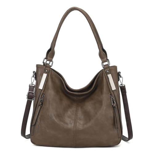 Purses for Women Shoulder Handbags Hobo Bags Tote Bag (Khaki) - Image 1