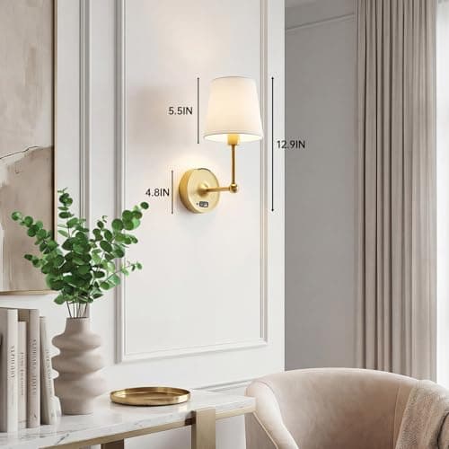 Lightbiz Wall Sconce with Remote, Detachable Rechargeable Battery Operated Wall Light RGB Dimmable Wall Lamp Lighting for Bedroom, Living Room - Thumbnail 6