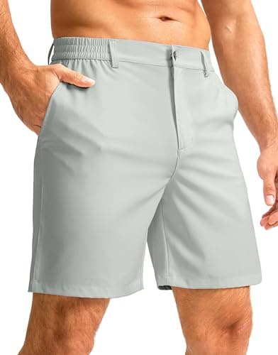 G Gradual Men's Casual Shorts 7" Lightweight Golf Shorts for Men Stretch with 3 Pockets Quick Dry Breathable Work Shorts - Image 1